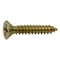 Midwest Fastener Wood Screw, #9, 1 in, Plain Brass Flat Head Phillips Drive, 35 PK 69871 - alternate 1